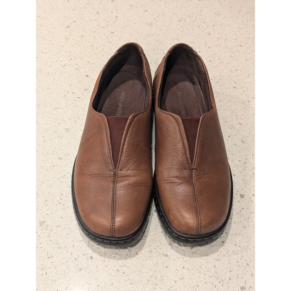 NATURALIZER Women's Shoes Savona Brown Leather Loafers‎ Slip On Comfort Size 8 M - Picture 2 of 8
